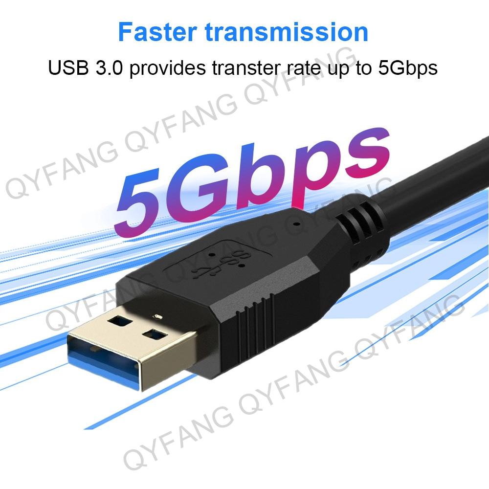 USB nam sang cáp nam USB A đến USB Cáp USB 3.0 Kết thúc dây USB 5Gbps cho bộ tản nhiệt Disk Disk USB 3.0 Cáp mở rộng