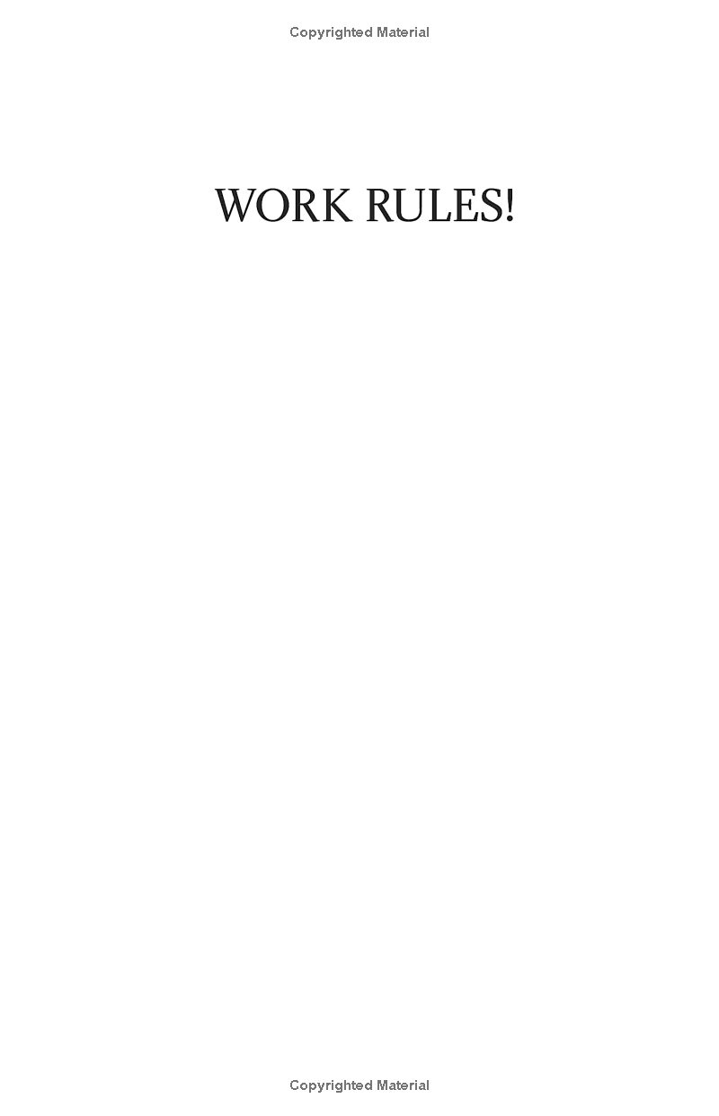 Work Rules: Insights From Inside Google