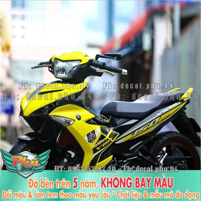 Tem rời EX 150 Y15 ZR vàng đen