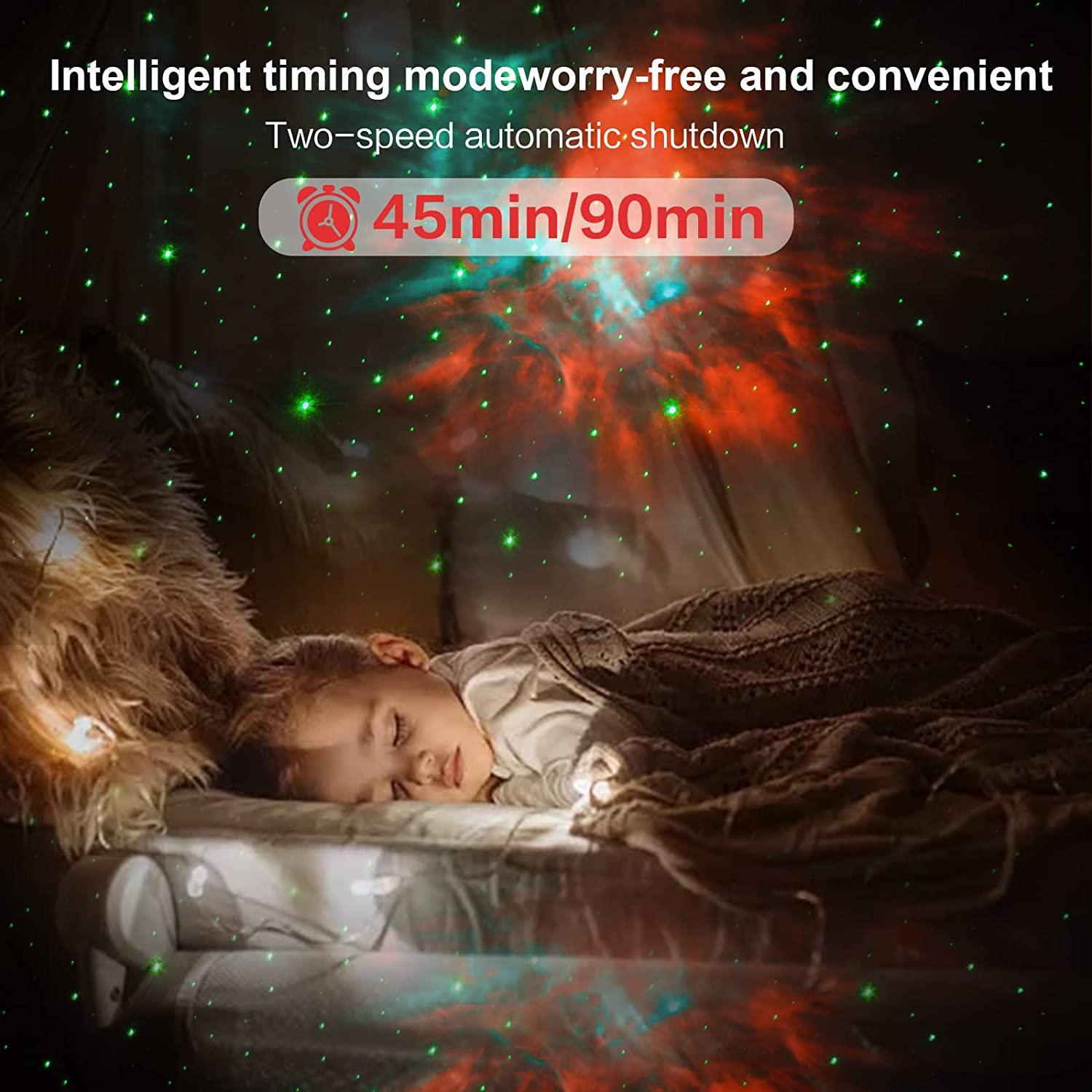 Astronaut Starry Sky Night Light Astraute Galaxy, ngôi sao của phi hành gia với tinh vân, bộ đếm thời gian và điều khiển từ xa, đèn sao cho phòng ngủ và máy chiếu trần