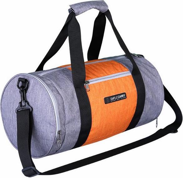 Túi Trống Simplecarry Gym Bag (23 x 42cm) - Grey/Orange