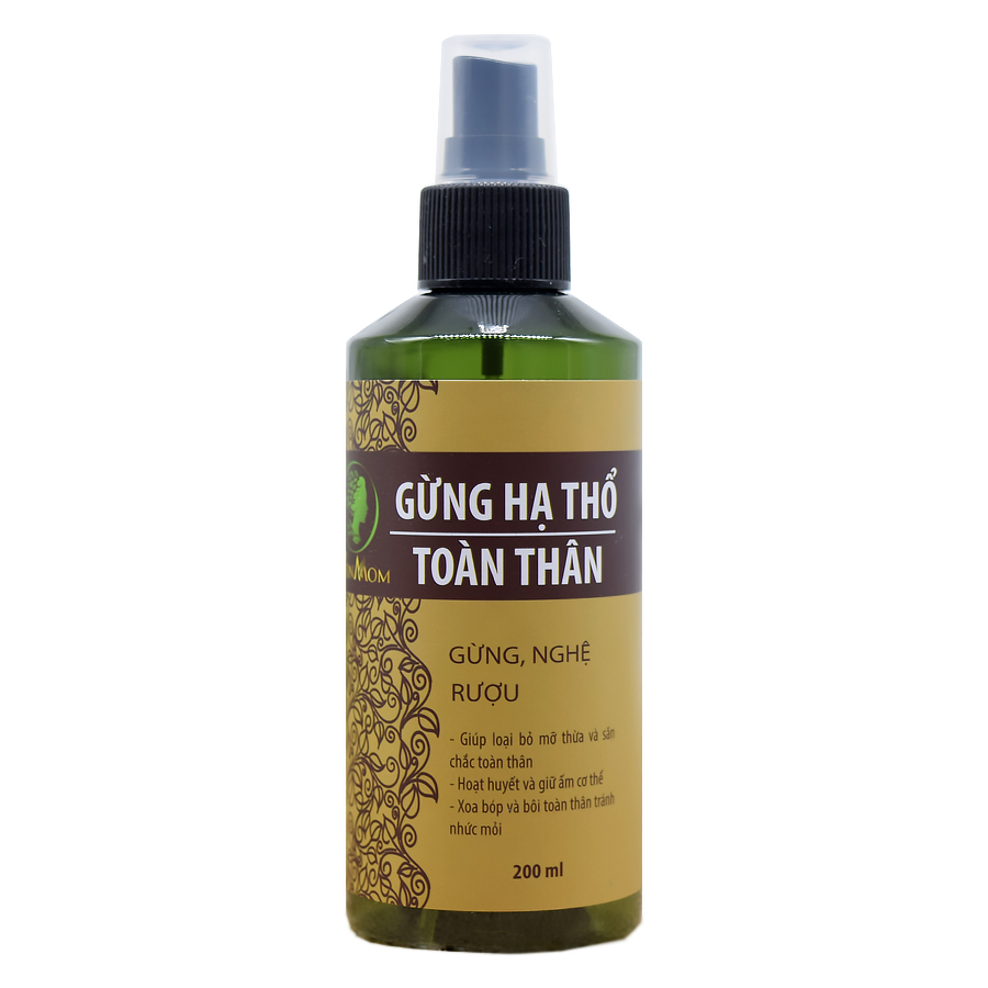 Gừng toàn thân hạ thổ giữ ấm cơ thể, lưu thông khí huyết, giảm đau nhức Wonmom 200ml