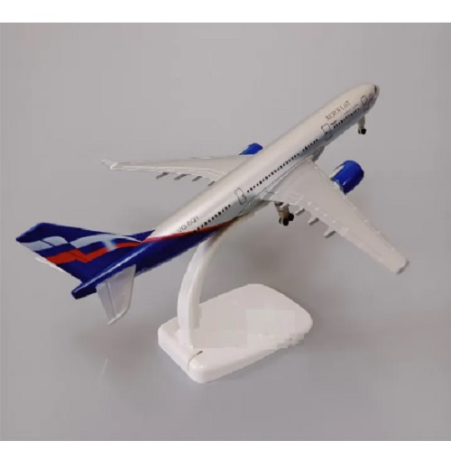 Mô hình máy bay tĩnh A320 Aeroflot 18cm có bánh xe