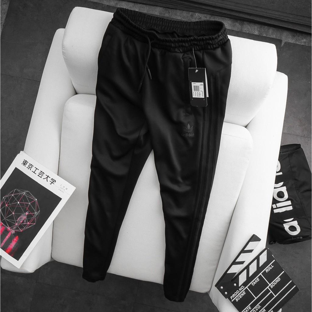 Quần + áo thể thao đen đen thun poly unisex