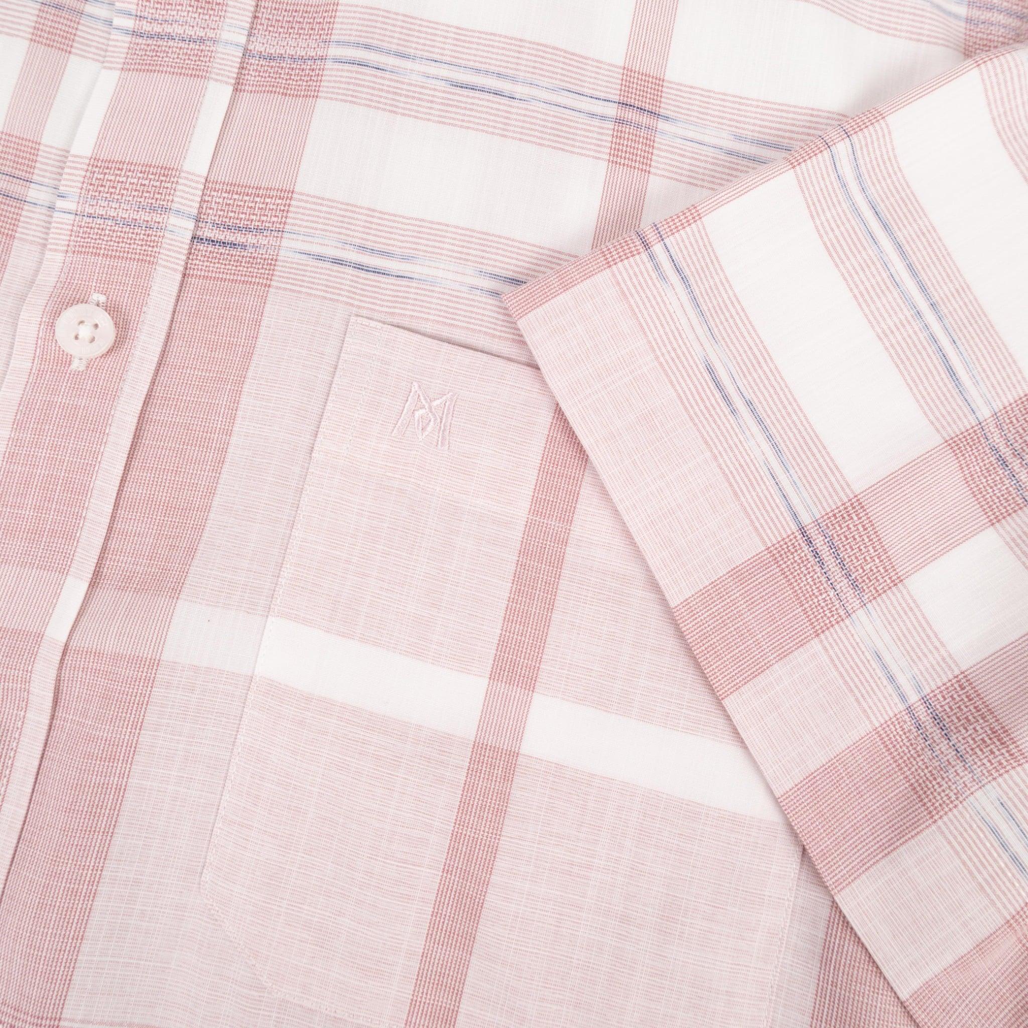 Áo sơ mi nam KHATOCO Tailor Fit ngắn tay A1MN568T2-CNCR819-2709-N