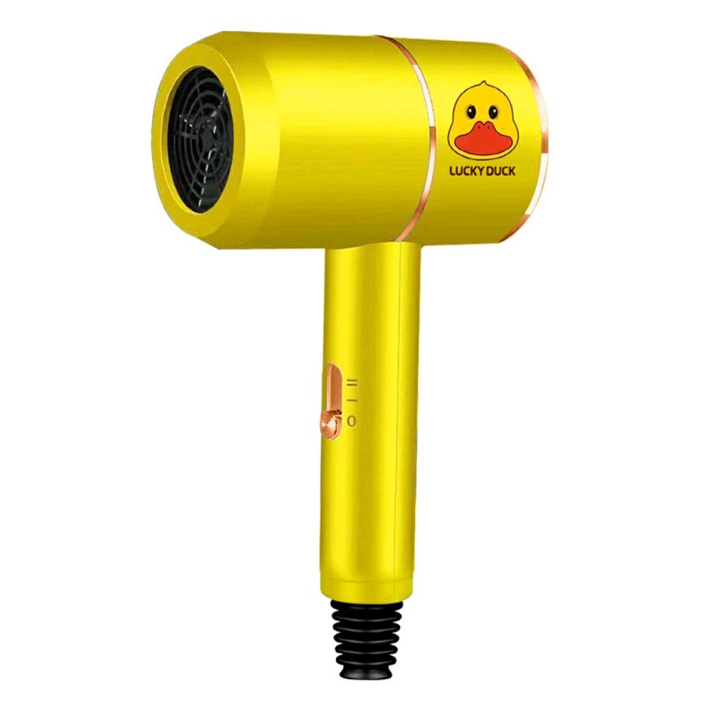 Máy Sấy Tóc Tạo Kiểu Hình Vịt Vàng Cute - Công Suất Lớn 1250W Tặng Kèm Phụ Kiện