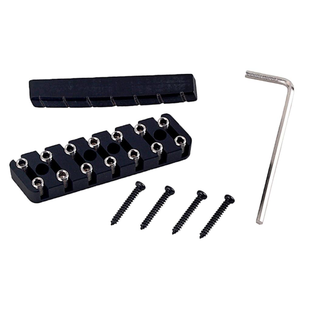 6/7/8 String Headless Guitar Bridge & Slotted Camel Bone Nut For Guitar Accs