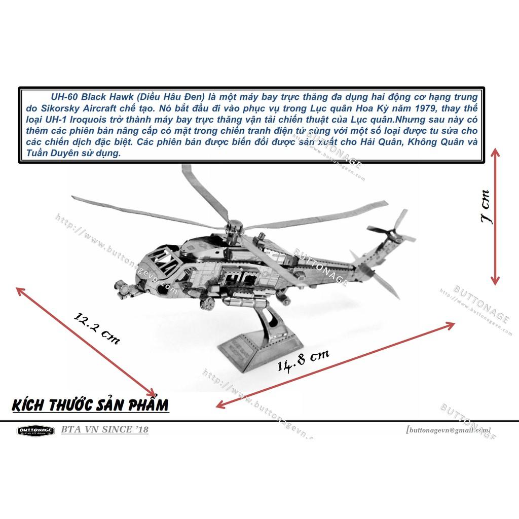 Mô Hình Lắp Ráp 3d Trực Thăng Tuần Duyên UH-60 - Black Hawk