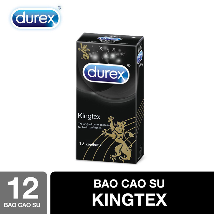 Bao cao su Durex Kingtex 12pcs, ôm sát va chạm chân thật. CHE TÊN SẢN PHẨM