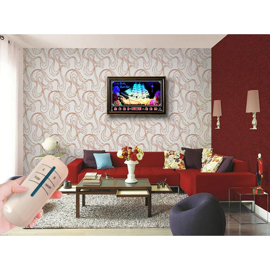 Đồng hồ Lịch Vạn Niên Cát Tường 68406r_Có Remote Đèn