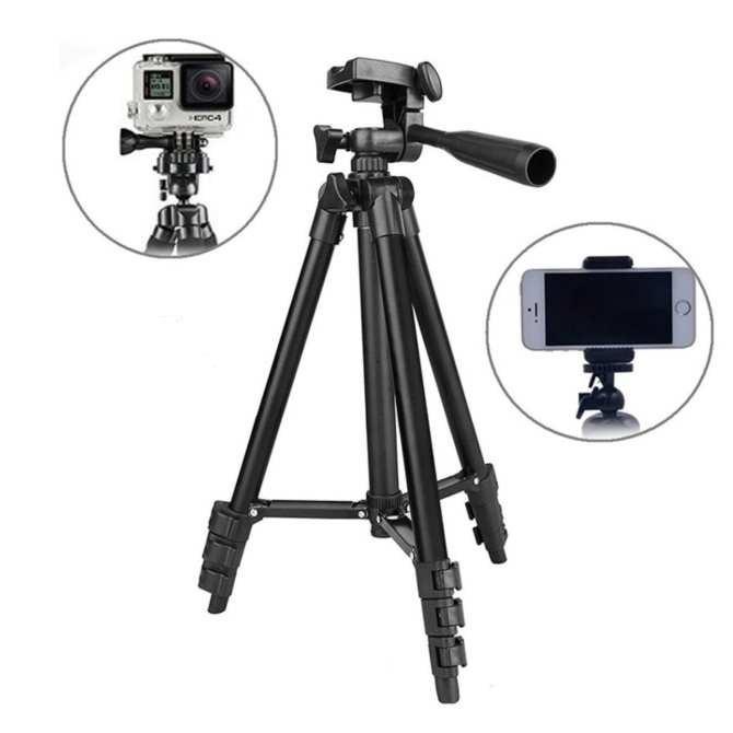 Bộ 1 Tripod TF-3120 tặng kèm 1 Kẹp điện thoại ( Model 2018) -dc2965