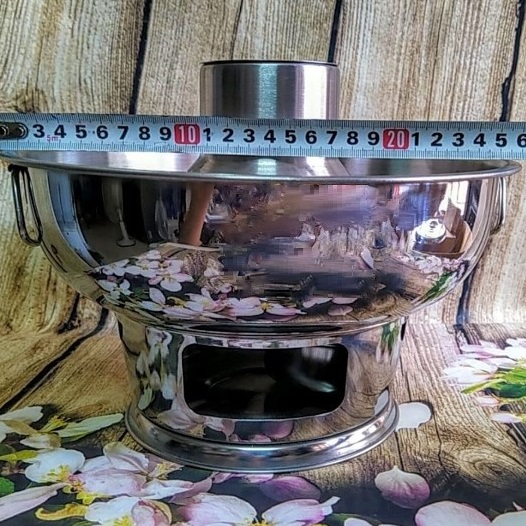 Nồi Lẩu CÙ LAO Truyền Thống, Lẩu INOX MẪU MỚI SIÊU ĐẸP. Sử dụng THAN hoặc CỒN 24cm. LẨU THAN, Nồi Lẩu NÚI LỬA đậm chất Cổ Điển phục vụ món lẩu ĐẶC SẢN MIỀN TÂY mang hương vị XƯA