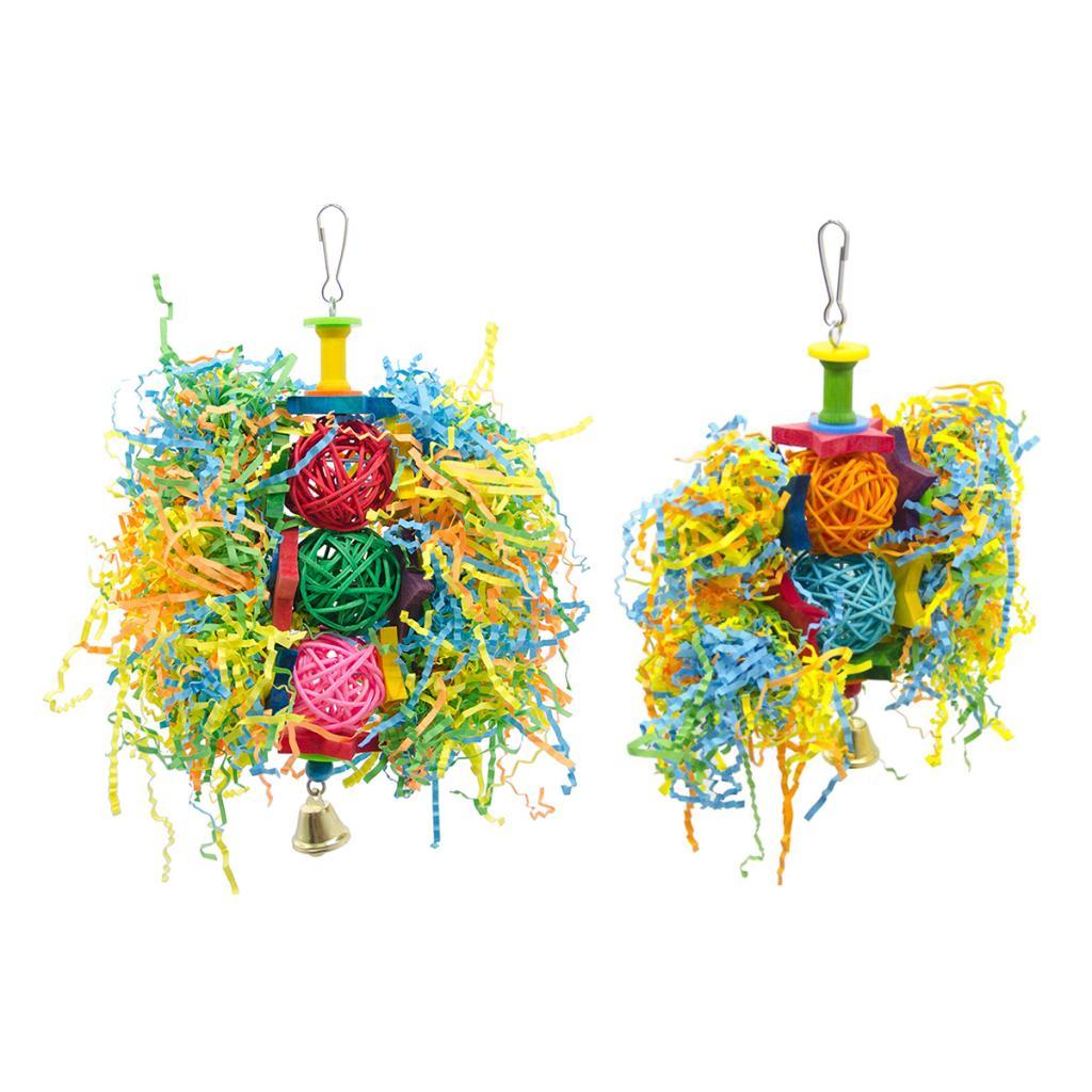 Bird Chewing Toys Foraging Hanging Toy For Small Medium Large Birds Parrot S