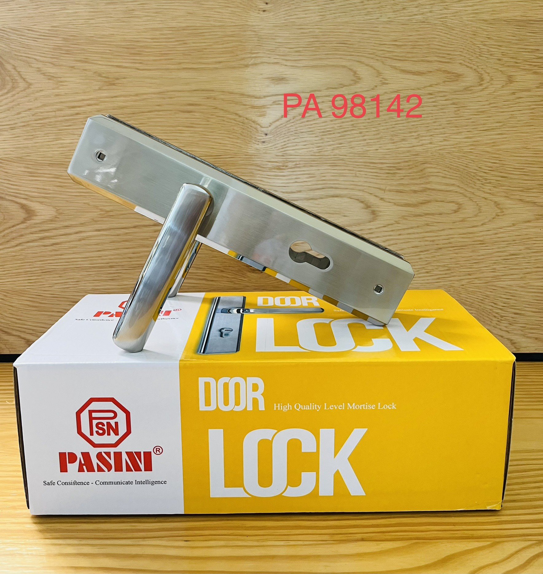Khóa tay gạt Pasini 98142 cửa đi dài 2T6 hợp kim
