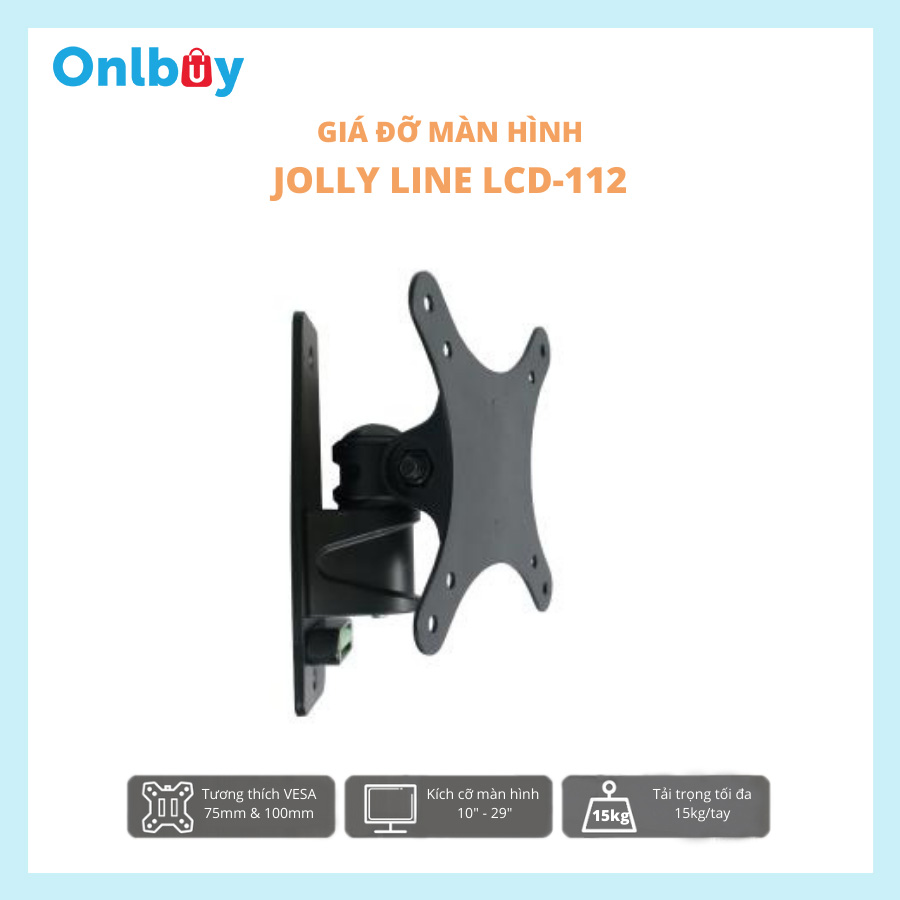 GÍA TREO MÀN HÌNH TỪ 10 - 29 INCH GẮN TƯỜNG JOLLY LINE LCD-112