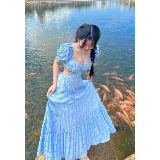 ĐẦM MAXI ĐUÔI CÁ KHOÉT EO - HẬU NGUYỄN STORE