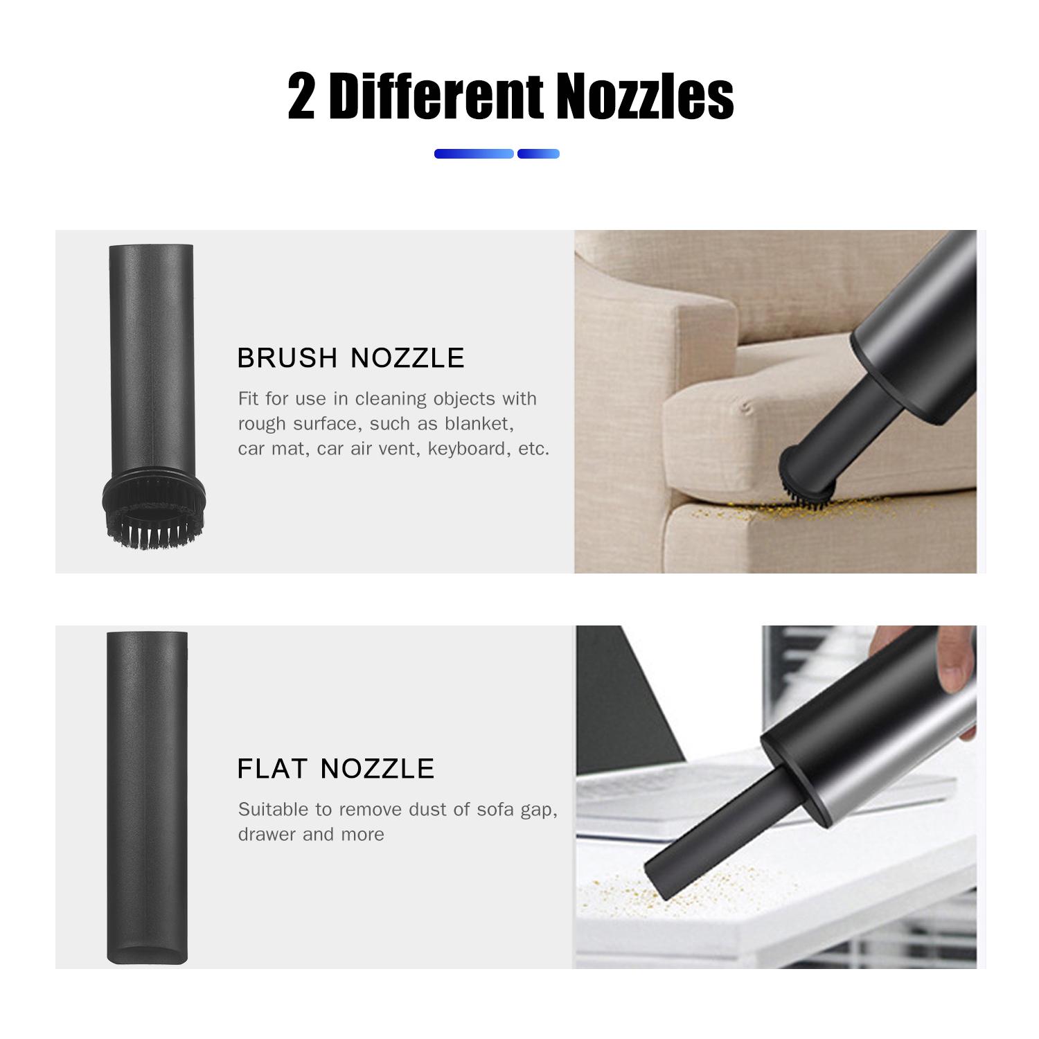 2 in 1 Mini Vacuum Cordless USB Rechargeable Handheld Vacuum Cleaner Cleaning Machine Tool 4500Pa Powerful Suction for