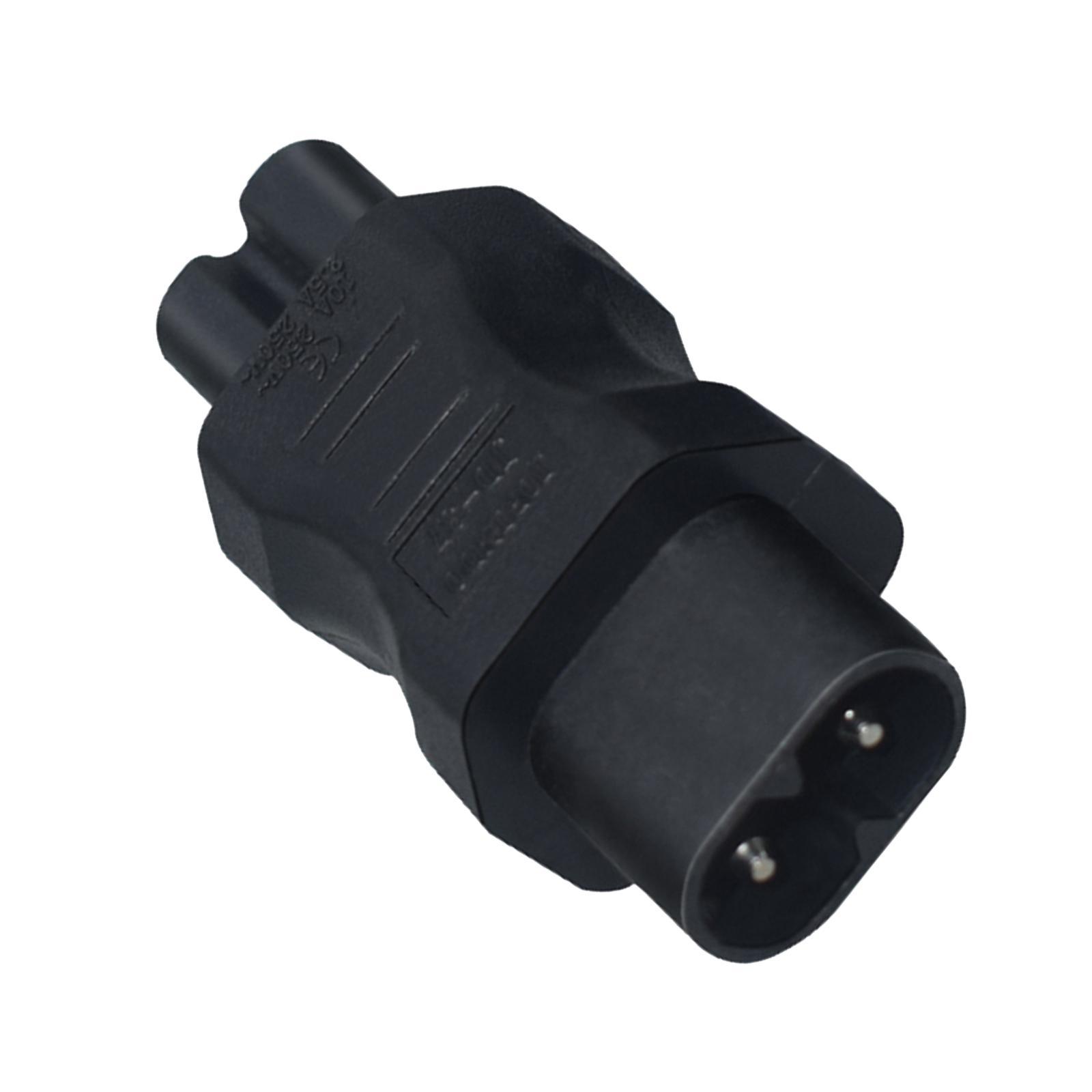 IEC320 Male C8 to C7 Female Power Adapter Converter Connector for Notebook