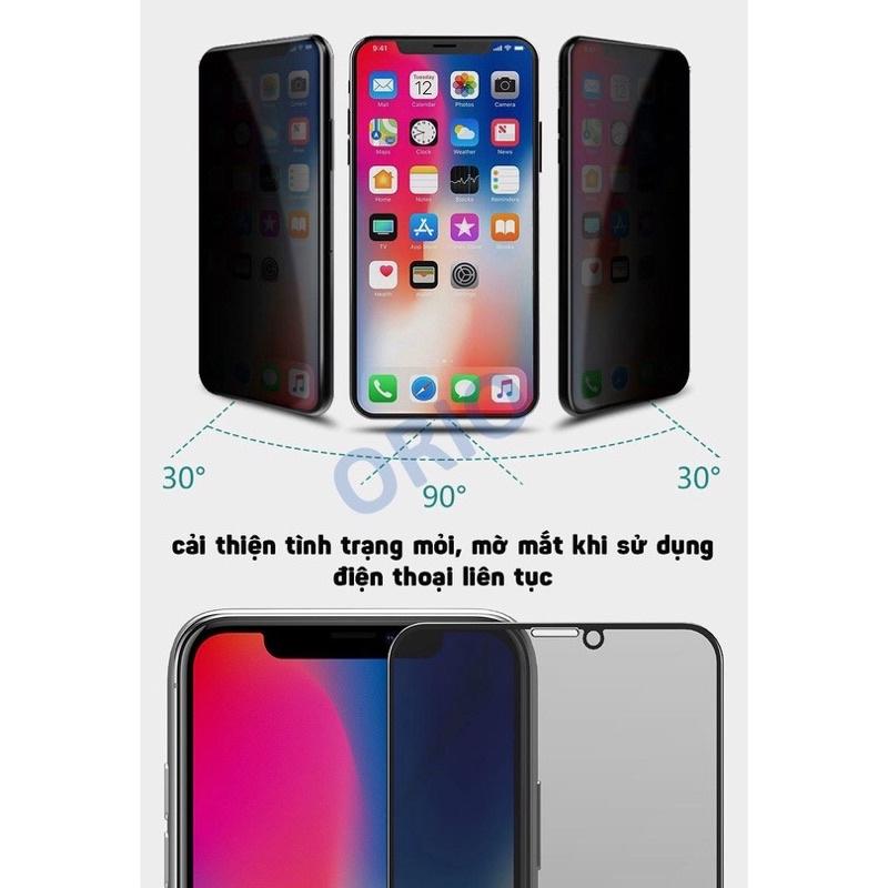 Kính cường lực chống nhìn trộm King Kog Full màn hình dành cho X/XSMAX/11/11pro/11 promax/12/12promax/13/13PROMAX