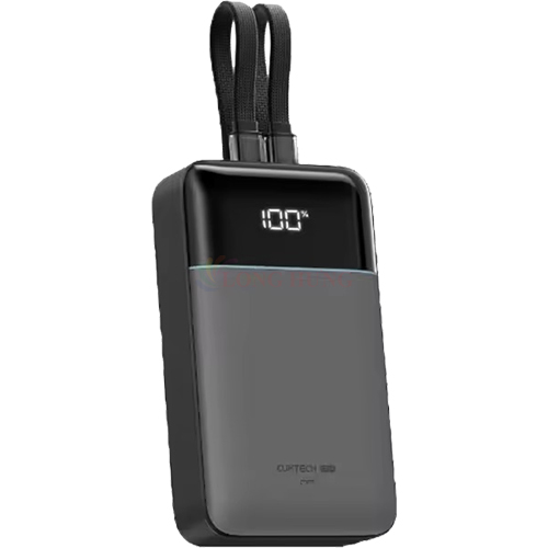 Sạc dự phòng Cuktech Power Bank Built-In Cable 1USB 1Type-C 40W 20000mAh CP24 LPB200NL - Hàng chính hãng