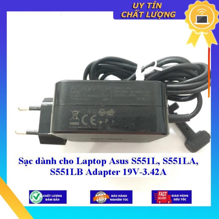 Sạc dùng cho Laptop Asus S551L S551LA S551LB Adapter 19V-3.42A - Hàng Nhập Khẩu New Seal