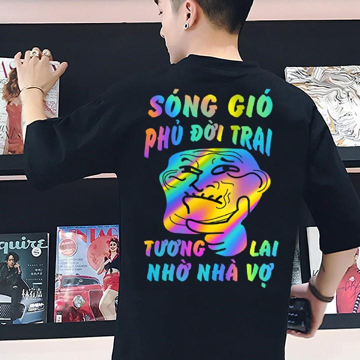 Áo Thun Nam Nữ Phản Quang Bảy Màu Nhiều Mẫu, Cá Tính, Giá Rẻ, Hình In To Đep Tỏa Sáng Thu Hút Ánh Nhìn giá rẻ