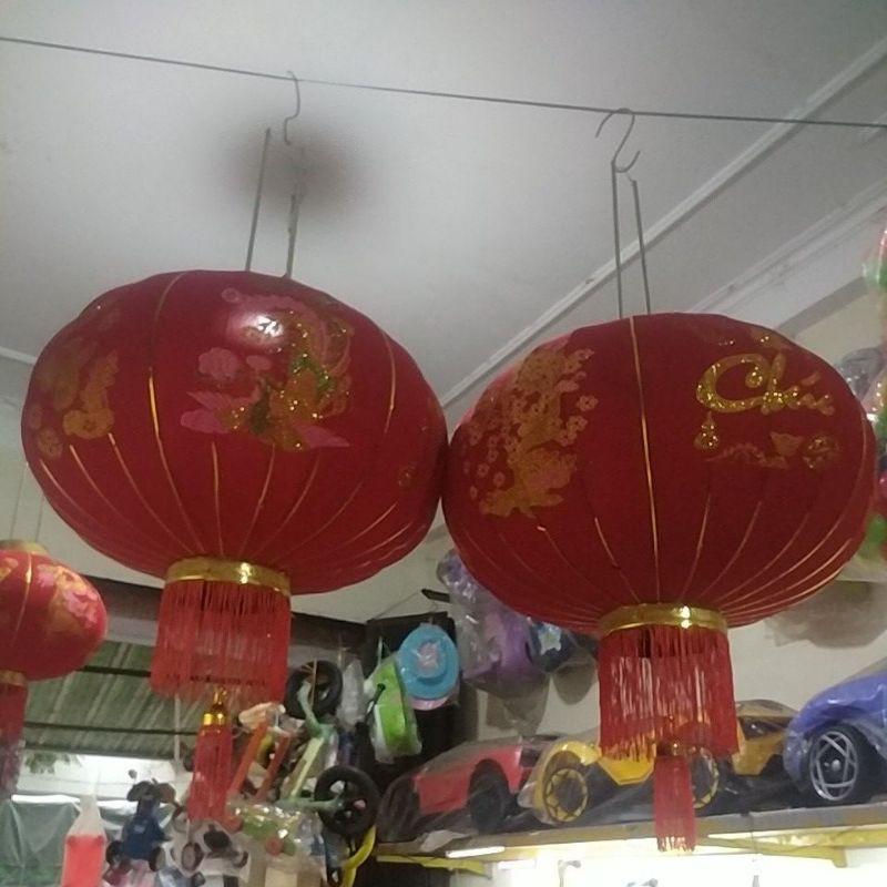ĐÈN LỒNG ĐỎ NHUNG TREO TẾT 60-80-100cm