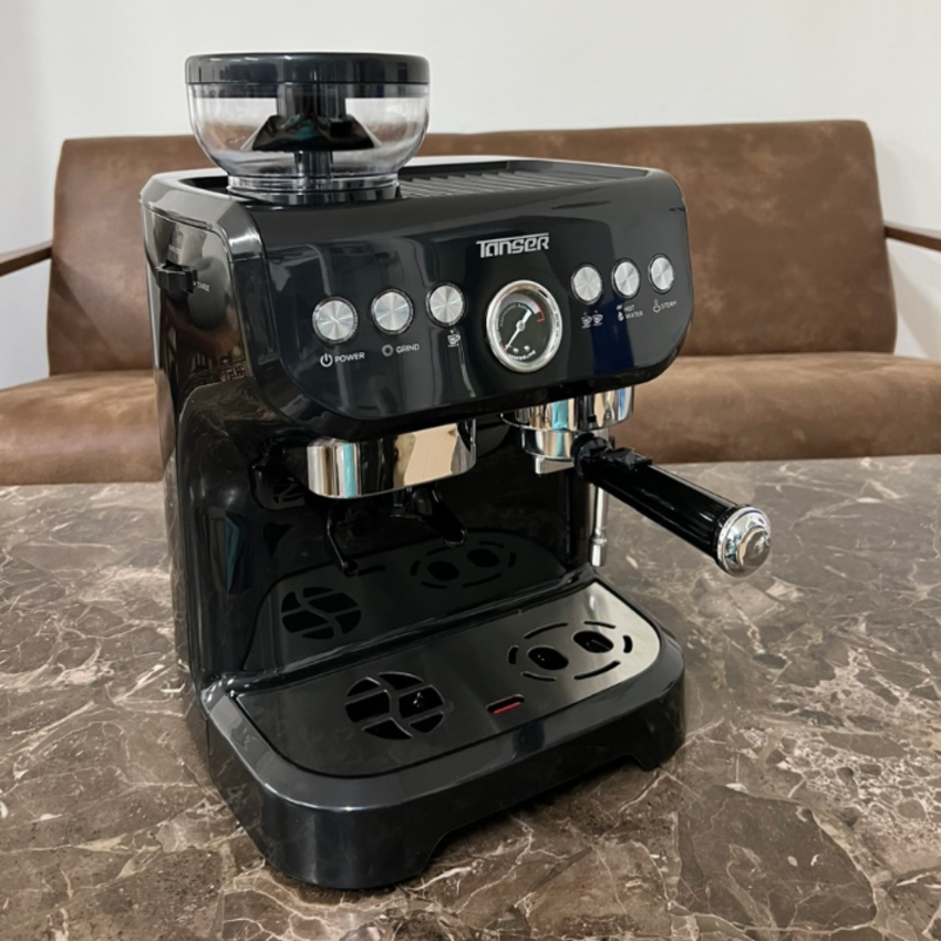 Máy pha cà phê Espresso chuyên nghiệp 4 trong 1 Tanser EM3108 Công suất pha cà phê 40 - 50 tách/ngày
