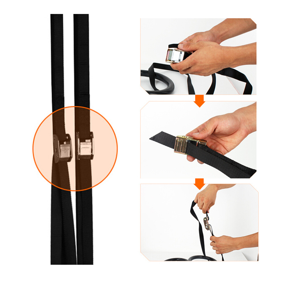 Vòng tập thể dục bằng gỗ tại nhà 28mm/32mm với dây đeo dài có thể điều chỉnh 4,5m