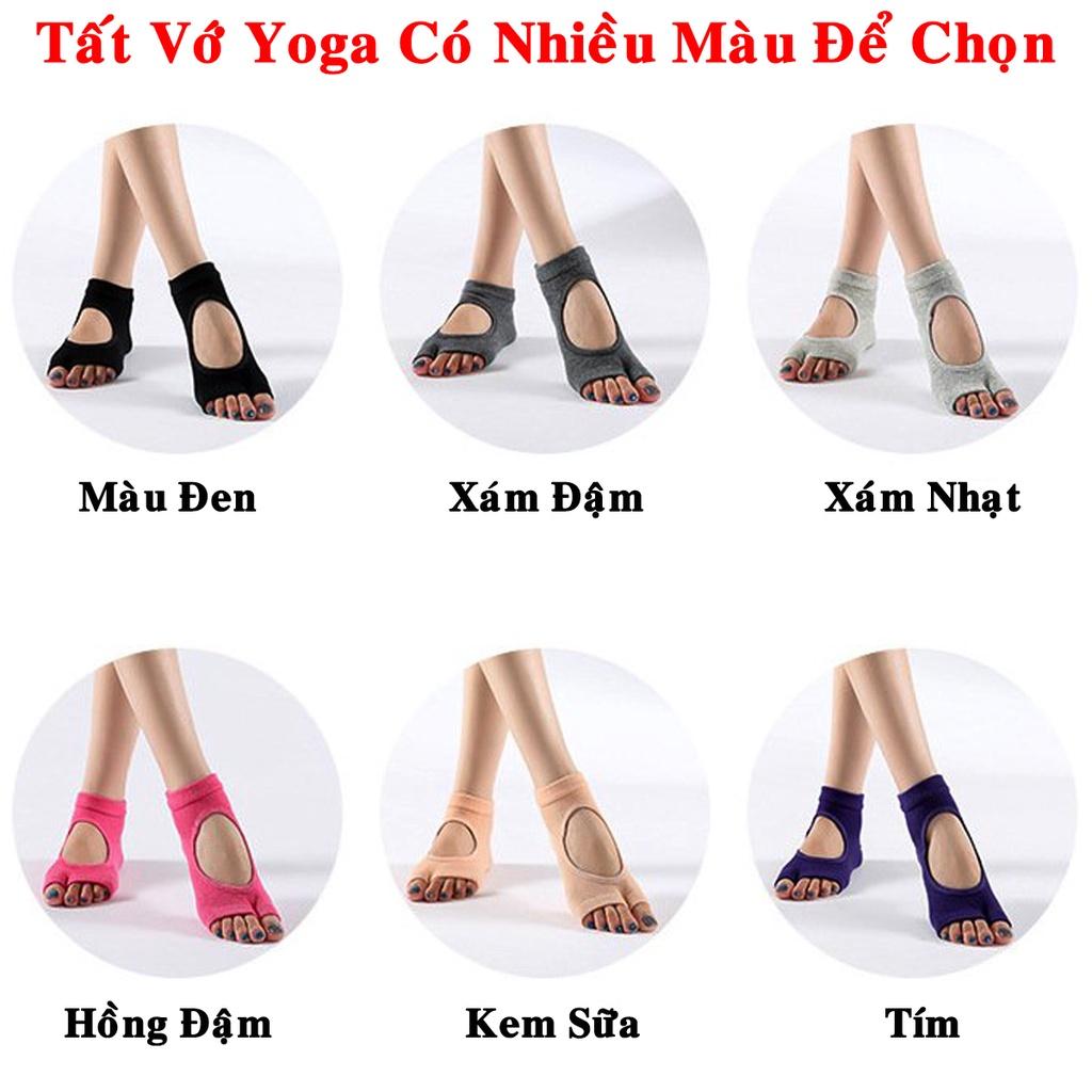 Vớ Tập Yoga Gắn Hạt Silicon Cao Cấp Tăng Khả Năng Bám, Chống Trượt - Tất Chân Chính Hãng Amalife