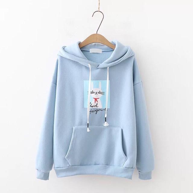 (Giá Sập Sàn) Áo Khoác Nỉ Hoodie H &amp; V Thời Trang Nữ Hình Cute mẫu nỉ mới nhất