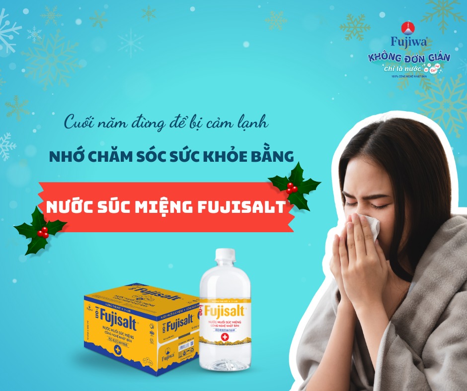 Thùng 12 Chai Nước Muối Súc Miệng Ion Muối Fujisalt 680ml Hương Bạc Hà The Mát - Bảo vệ răng miệng, Nướu, Vòm Họng khoẻ mạnh hằng ngày