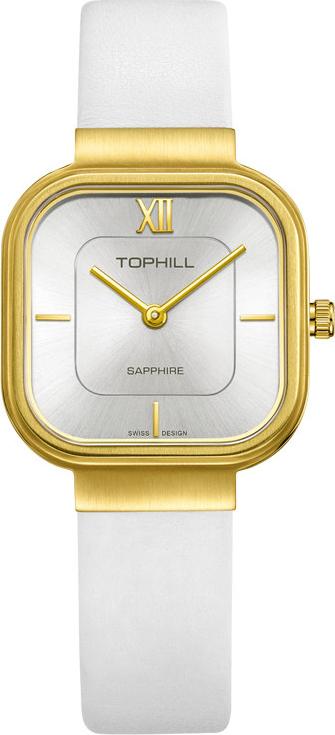 Đồng hồ nữ dây da chính hãng Thụy Sĩ TOPHILL TS003L.PW2292