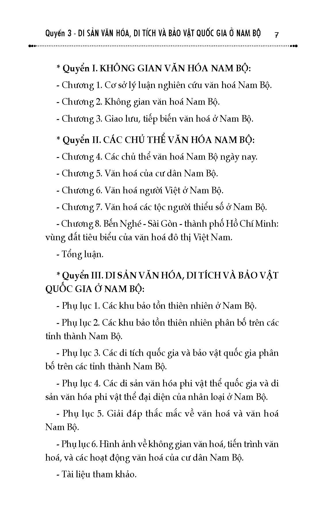 Văn Hóa Nam Bộ Việt Nam Trước Kỷ Nguyên Vươn Mình, Quyển 3: Di Sản Văn Hóa, Di Tích Và Bảo Vật Quốc Gia Ở Nam Bộ