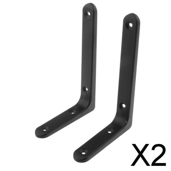 2xHeavy Duty Shelf Bracket Wall Hanging Shelve L Shaped Supporter 10x15cm