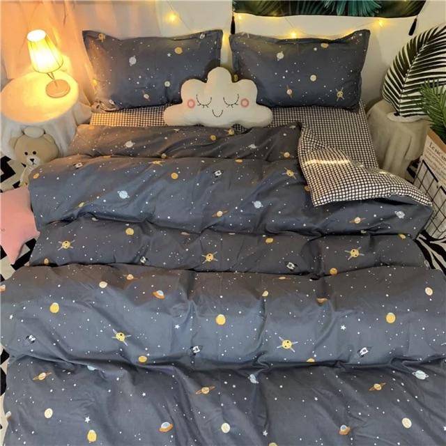 Set Cotton Poly Hàng Nhập Khẩu 4 Món Vũ Trụ
