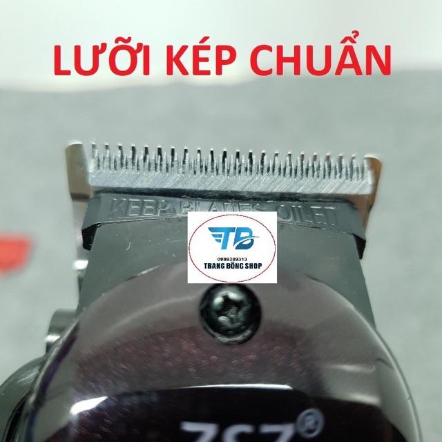 Tông đơ cắt tóc không dây chuyên nghiệp Barber Magic Clip ZSZ - Lưỡi Kép ( Tặng cữ 1.5mm - 4.5mm )