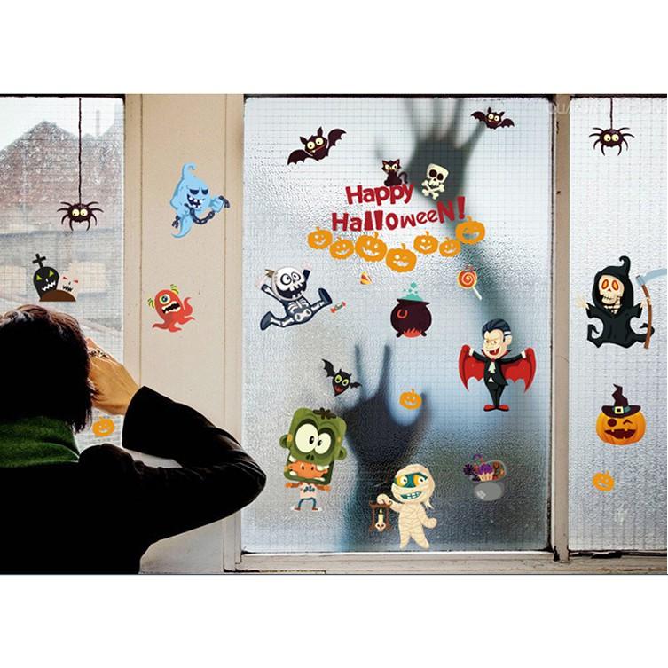 Decal trang trí tường Happy Halloween cho Bé