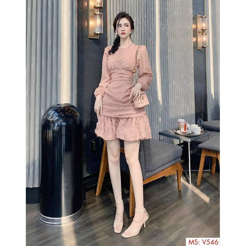 Đầm ôm đuôi cá dài tay