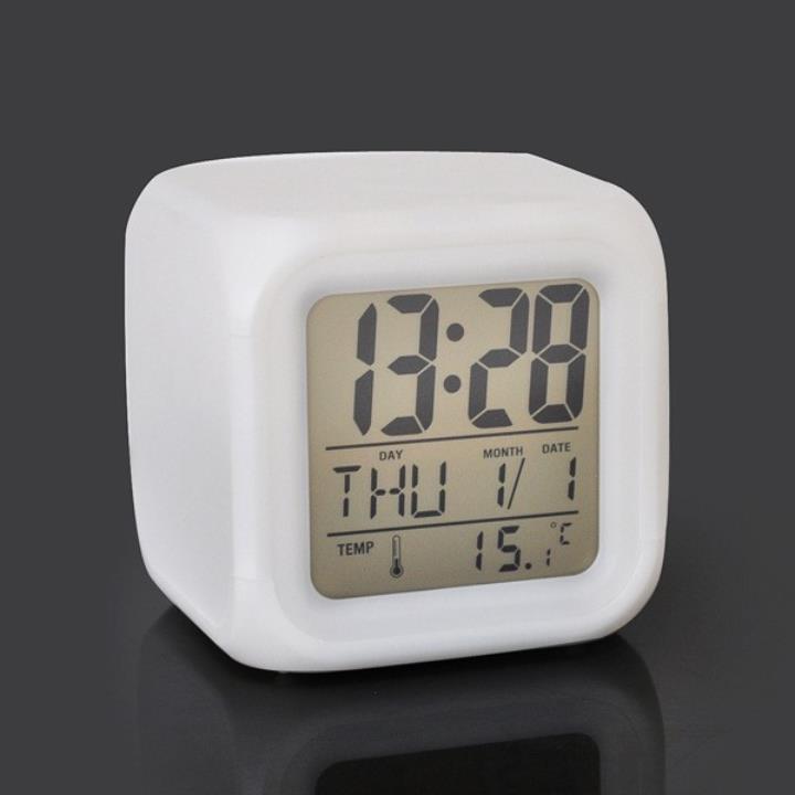 Đồng Hồ Báo Thức Điện Tử Để Bàn Màn Hình LED Đa Chức Năng: Thời Gian, Lịch, Báo Thức, Nhiệt Độ