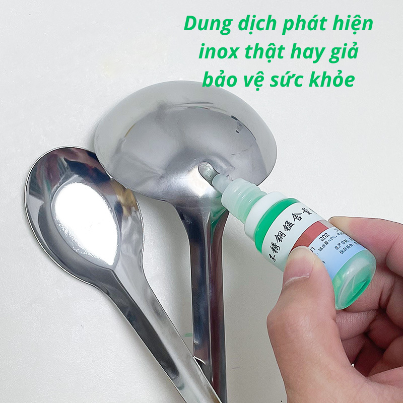 Dung dịch thử inox 201, 304, 202, 301 chính xác nhanh chóng, giúp kiểm tra  thử inox  tiện lợi dễ dàng - hàng chính hãng