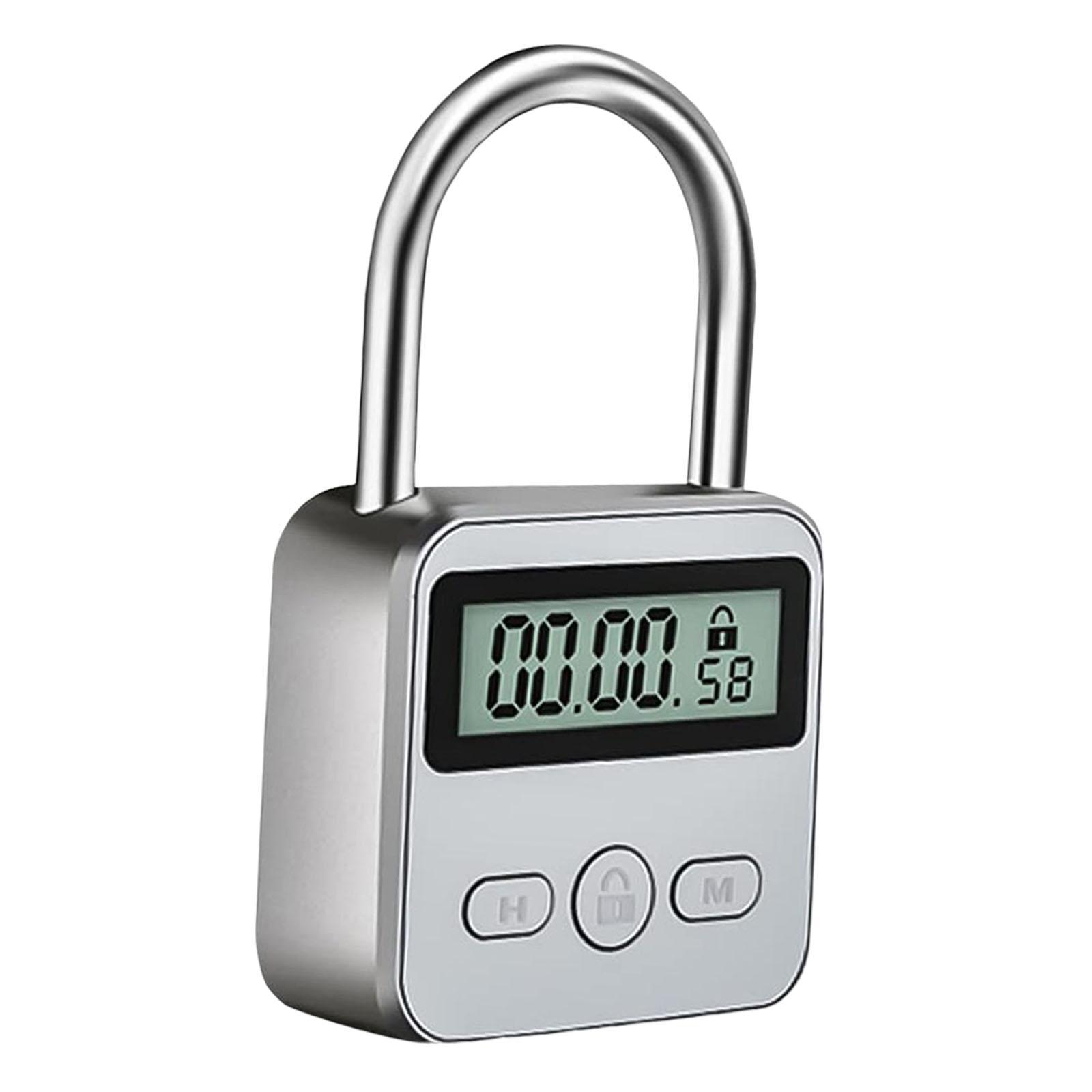 LCD Display Multifunction Electronic Time Metal Timer lock Adult Habit