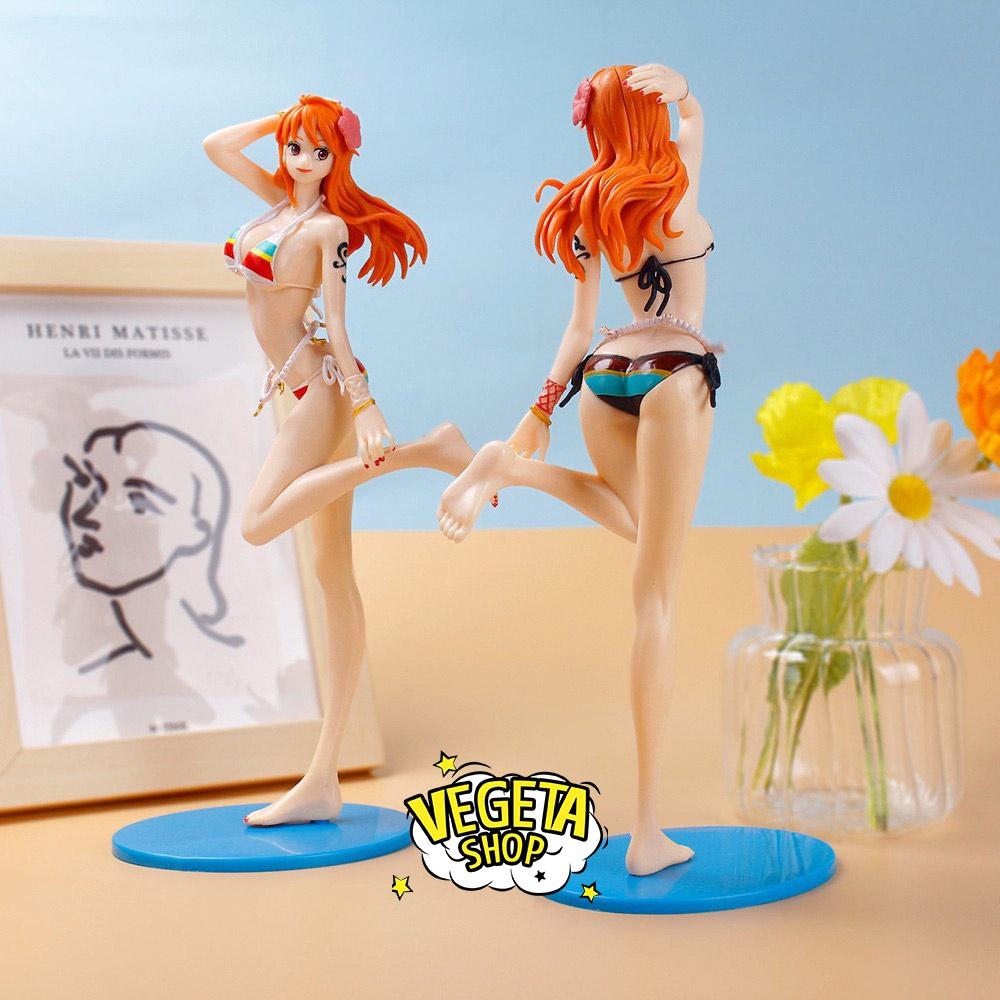 Mô hình One Piece - Nami sexy quyến rũ xinh đẹp dễ thương tạo dáng bãi biển - Cao 24cm