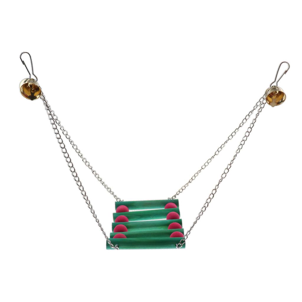 Pet Parrot Chew Swing/Tunnel/Bell Toys Cage Decoration Hanging Toy