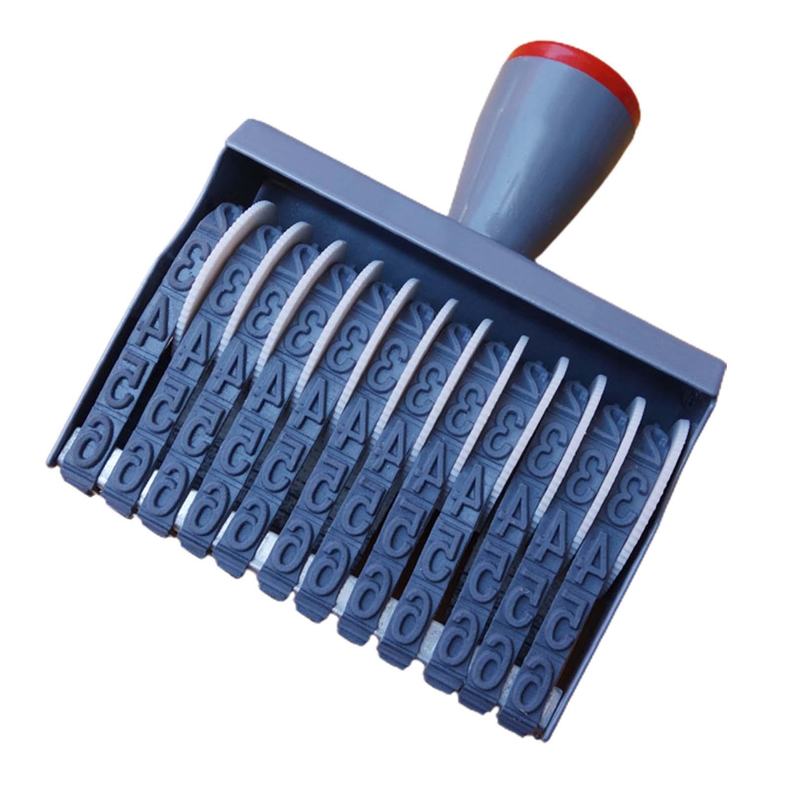 12 digits Wheel Number Stamp Retro Number Printed Stamp for School Dormitory