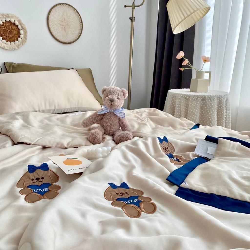 CHĂN HÈ TENCEL CAO CẤP 2M*2M3 MÀU TRẮNG