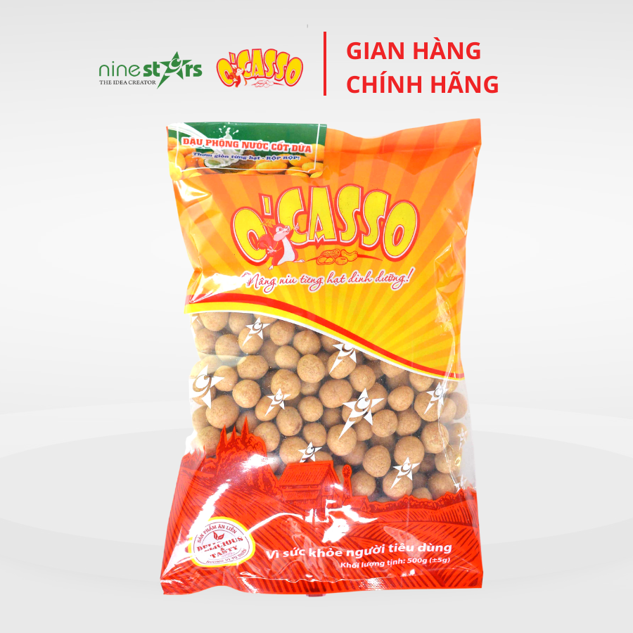 1 Kg Đậu phộng nước cốt dừa O'Casso 2 gói 500G