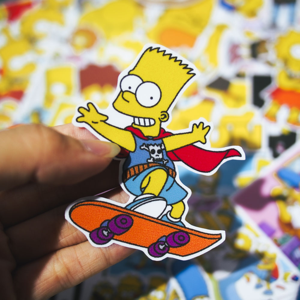 Set 100 sticker hình dán - The Simpsons