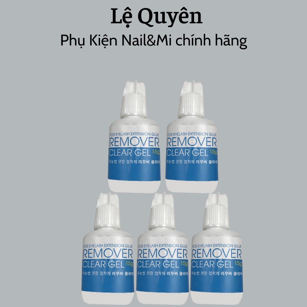 Gel tháo mi remover clear gel