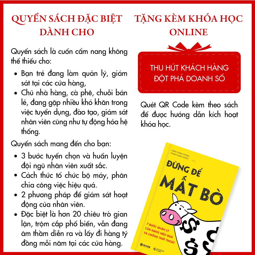 Đừng Để Mất Bò - 7 Bước Quản Lý Cửa Hàng Hiệu Quả Và Chống Thất Thoát